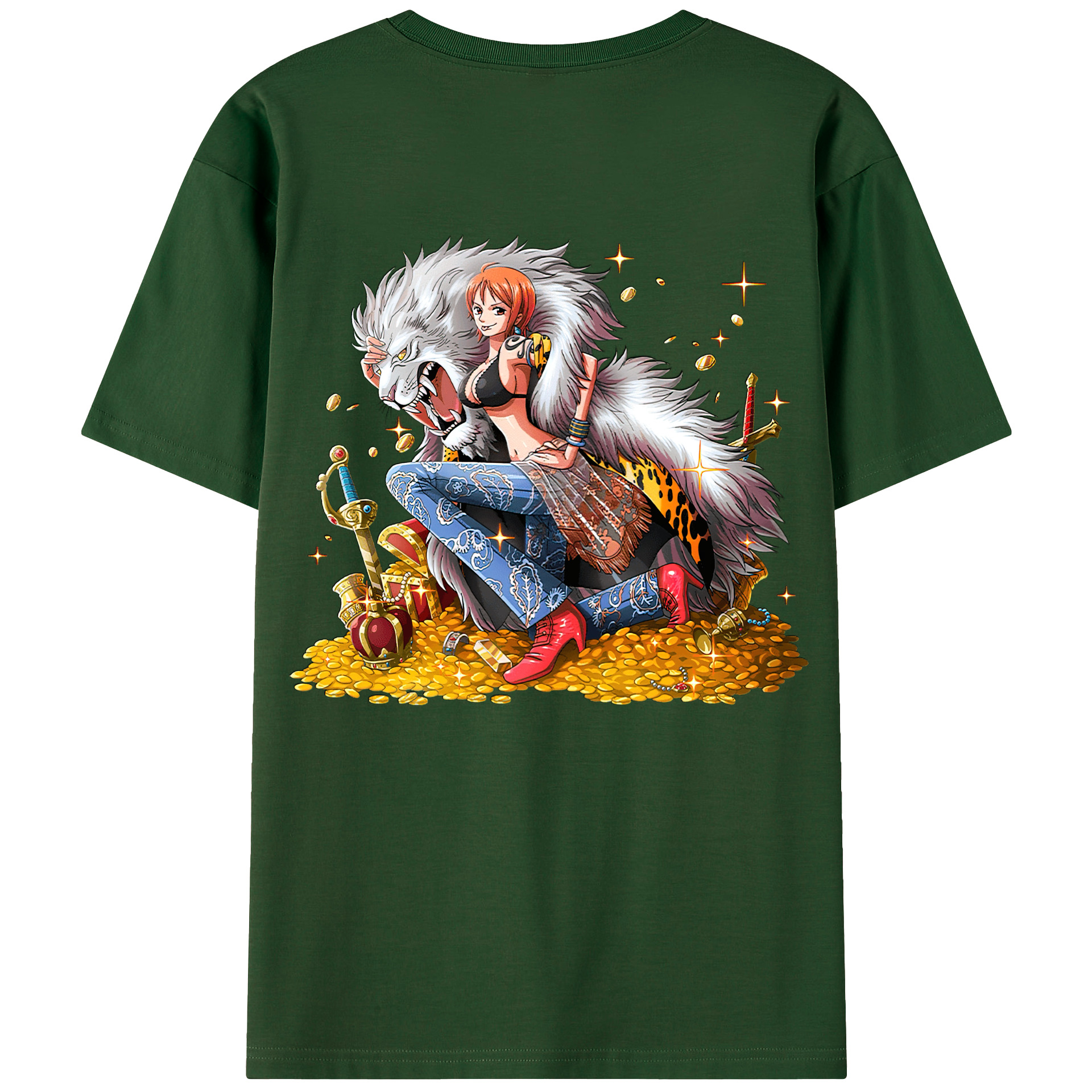 ワンピース ナミ ONE PIECE Nami 綿100％半袖Tシャツ（背面プリント）